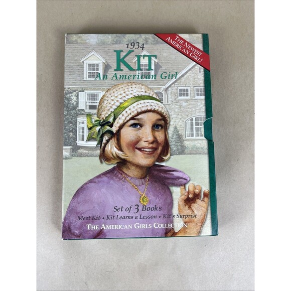 The American Girls Collection 1934 Kit An American Girl Set 3 Books w/case EUC - Picture 1 of 12